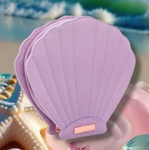 SPECTRUM LILAC PURPLE SEASHELL MERMAID MAKEUP BAG CASE